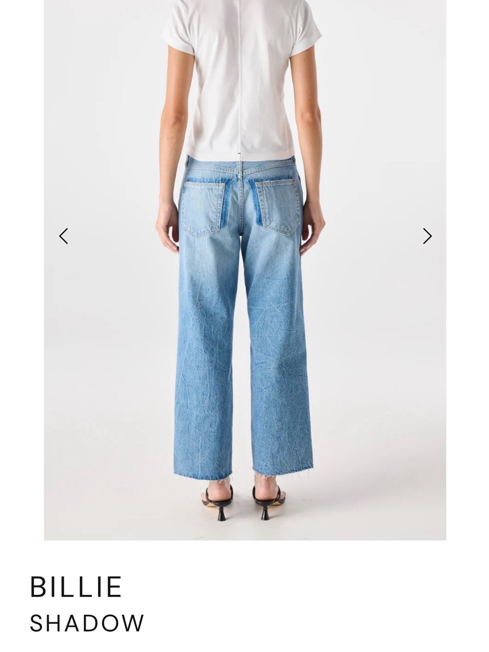 AMO Two-Tone Light and Medium Blue Jeans - Picture 3 of 10